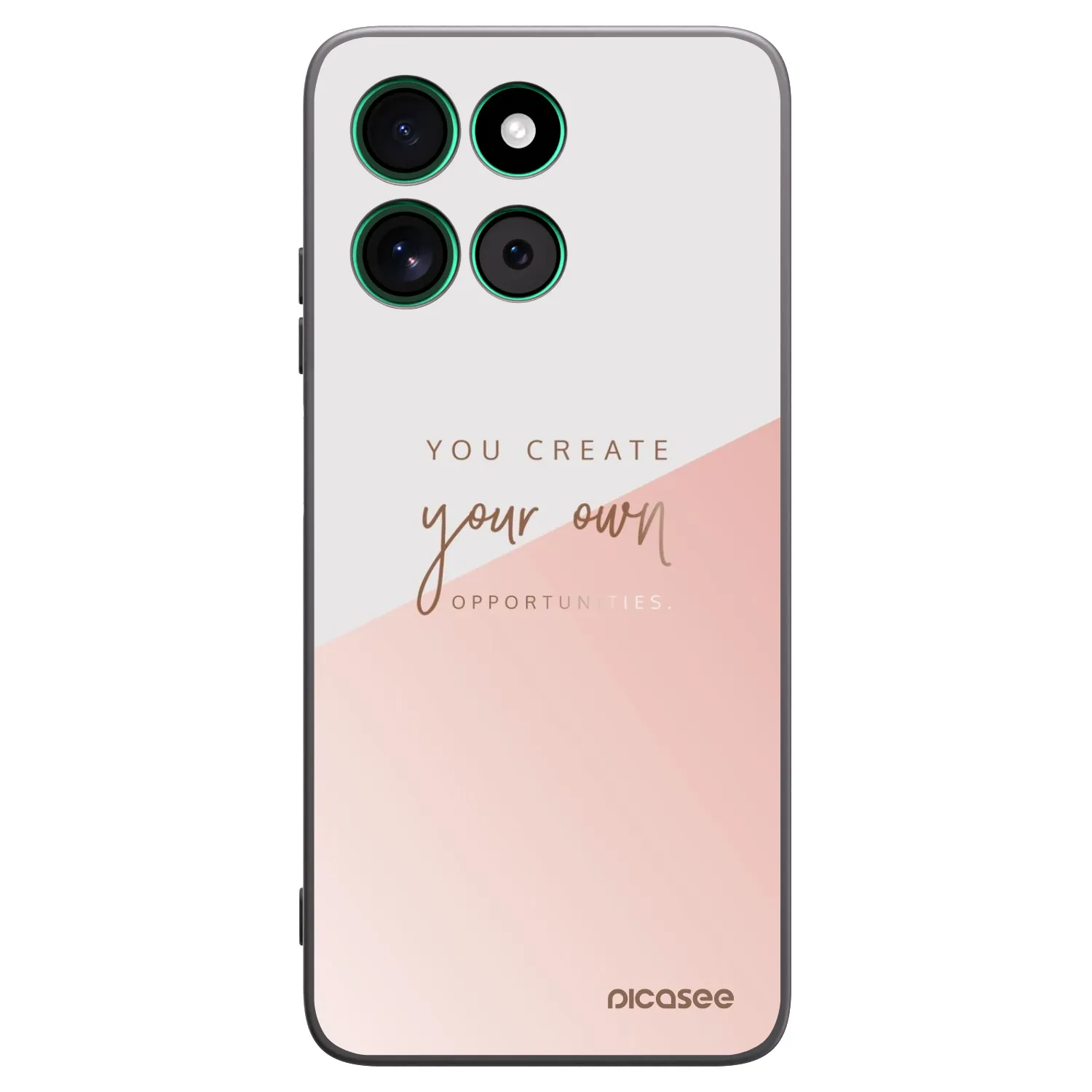 Picasee silikonowe czarne etui na Motorola Moto G57 Power - You create your own opportunities