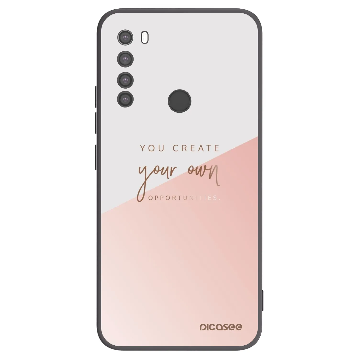 Picasee silikonowe czarne etui na Xiaomi Redmi Note 8 - You create your own opportunities