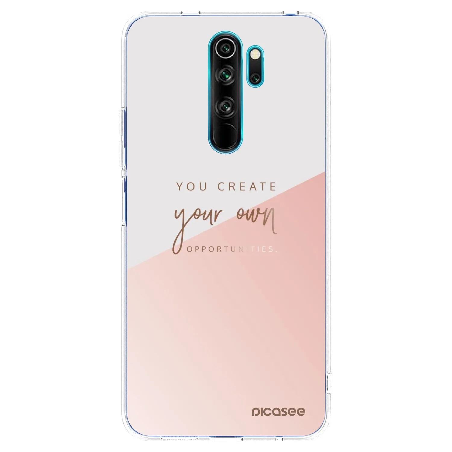 Picasee silikonowe przeźroczyste etui na Xiaomi Redmi Note 8 Pro - You create your own opportunities