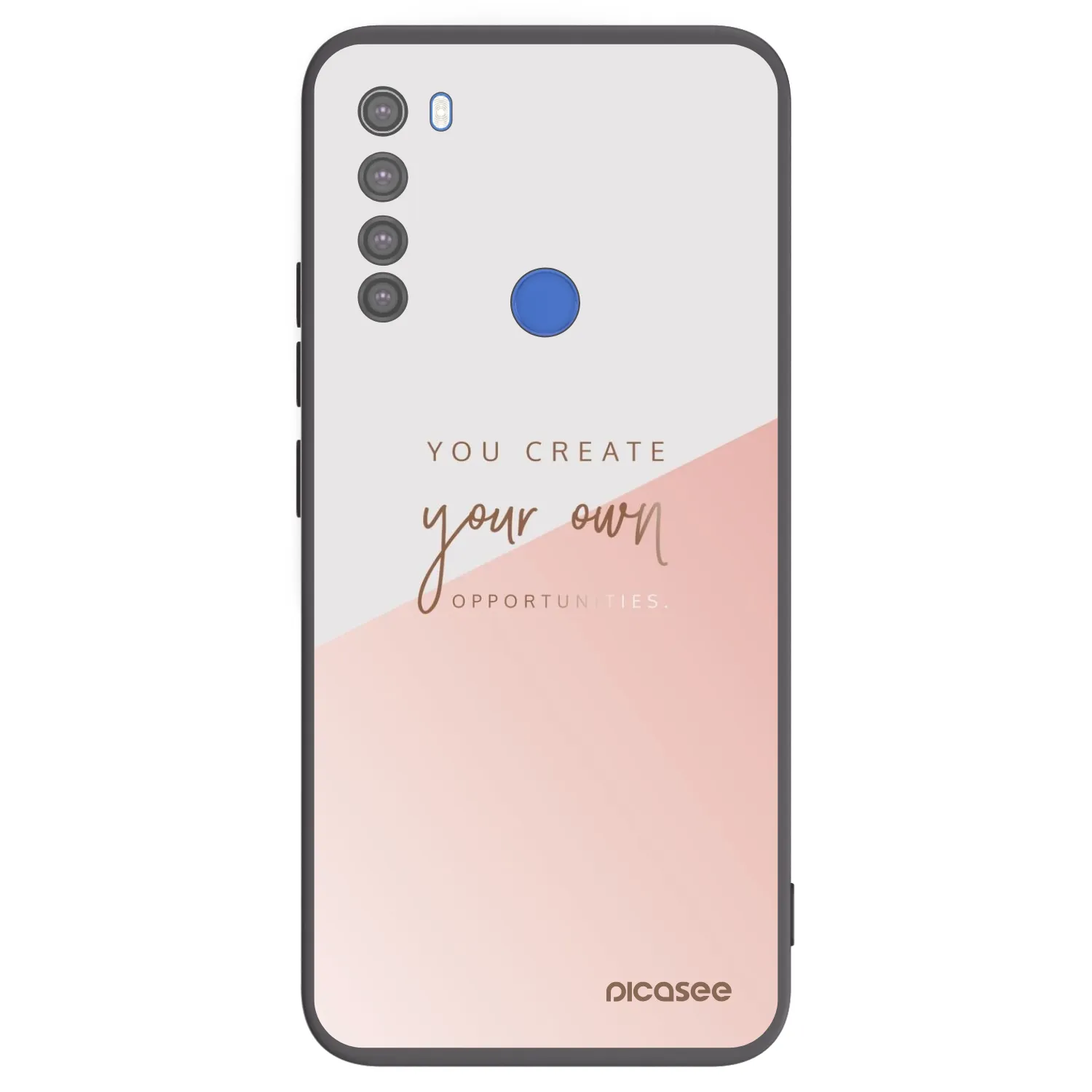 Picasee silikonowe czarne etui na Xiaomi Redmi Note 8T - You create your own opportunities