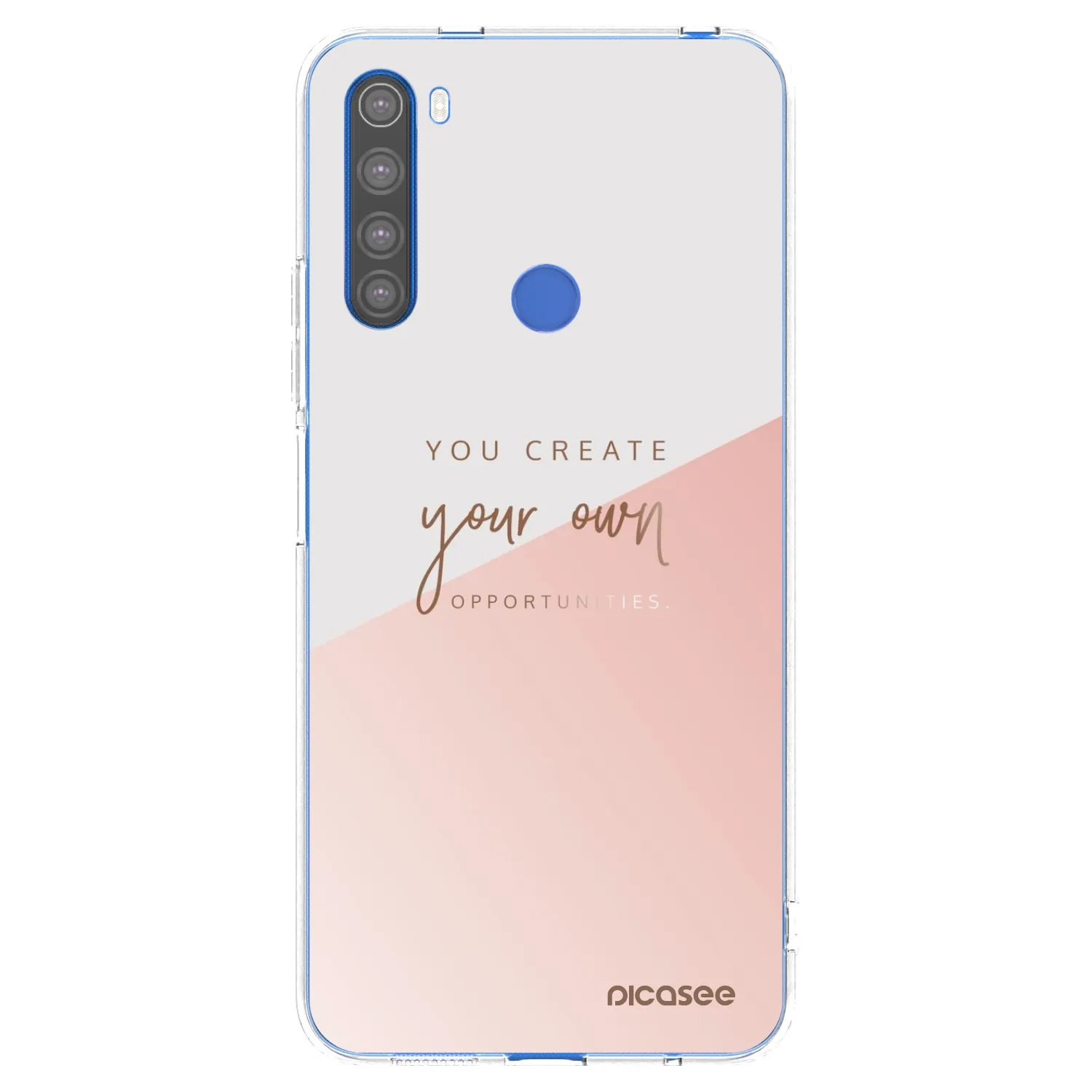 Picasee silikonowe przeźroczyste etui na Xiaomi Redmi Note 8T - You create your own opportunities