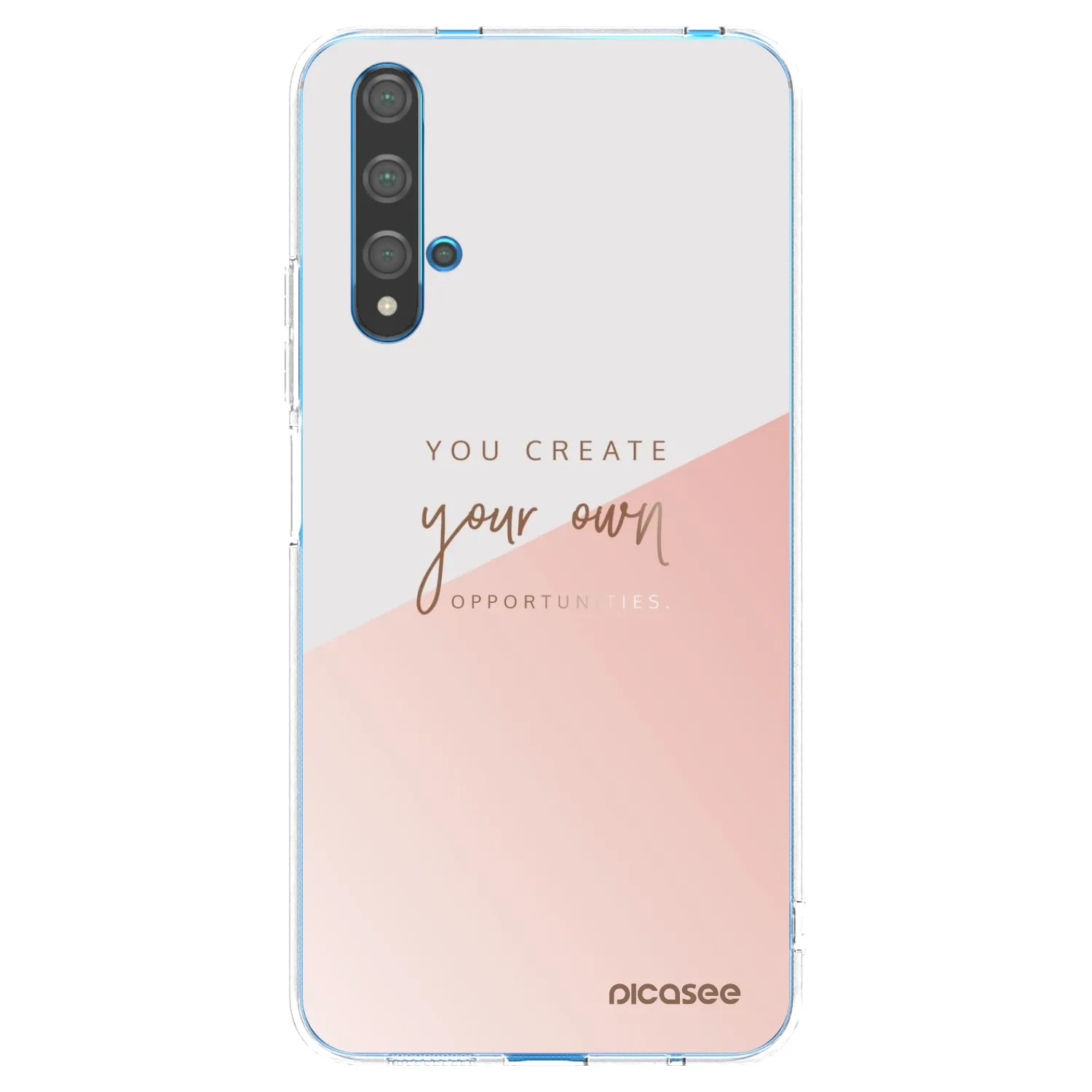 Picasee silikonowe przeźroczyste etui na Huawei Nova 5T - You create your own opportunities