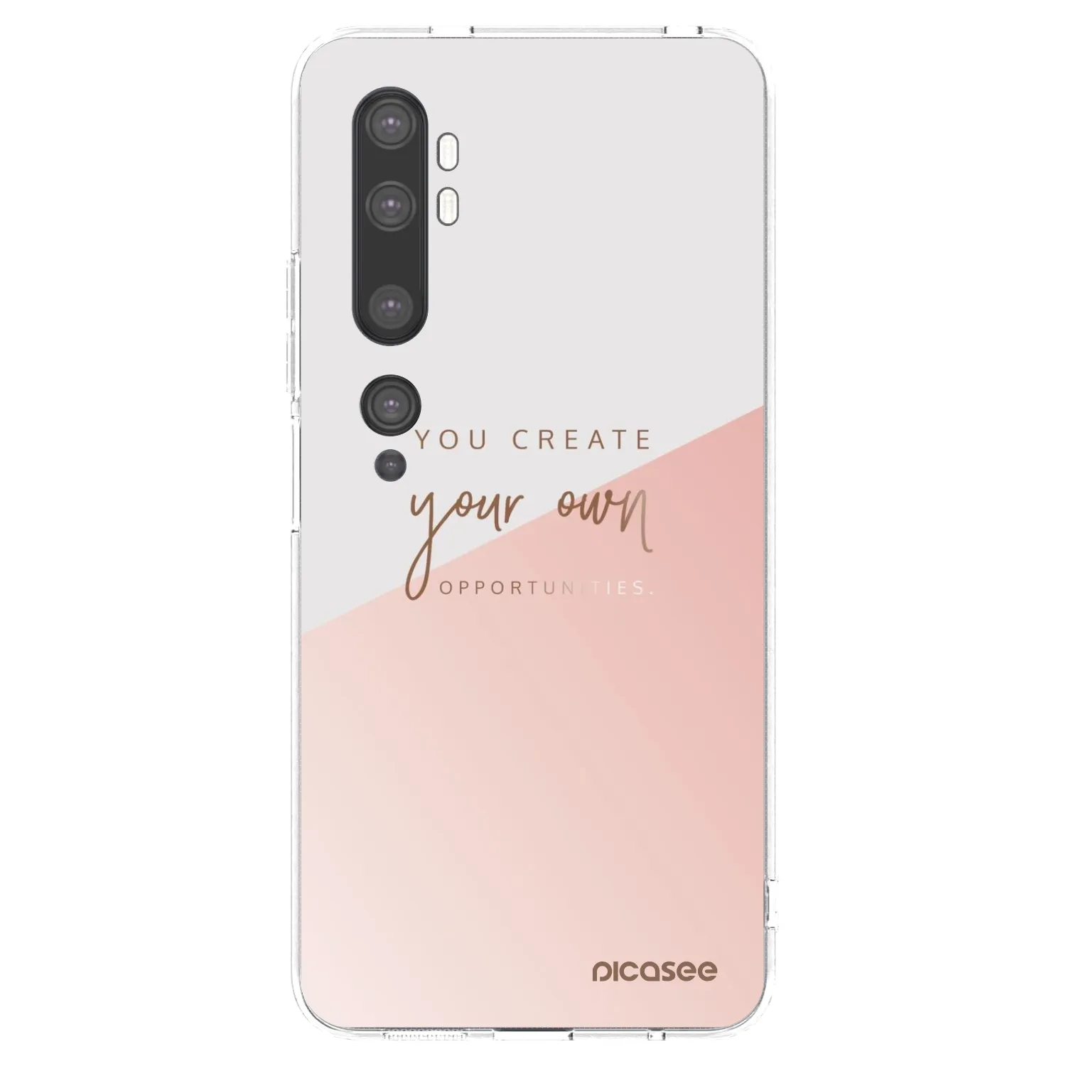 Picasee silikonowe przeźroczyste etui na Xiaomi Mi Note 10 (Pro) - You create your own opportunities