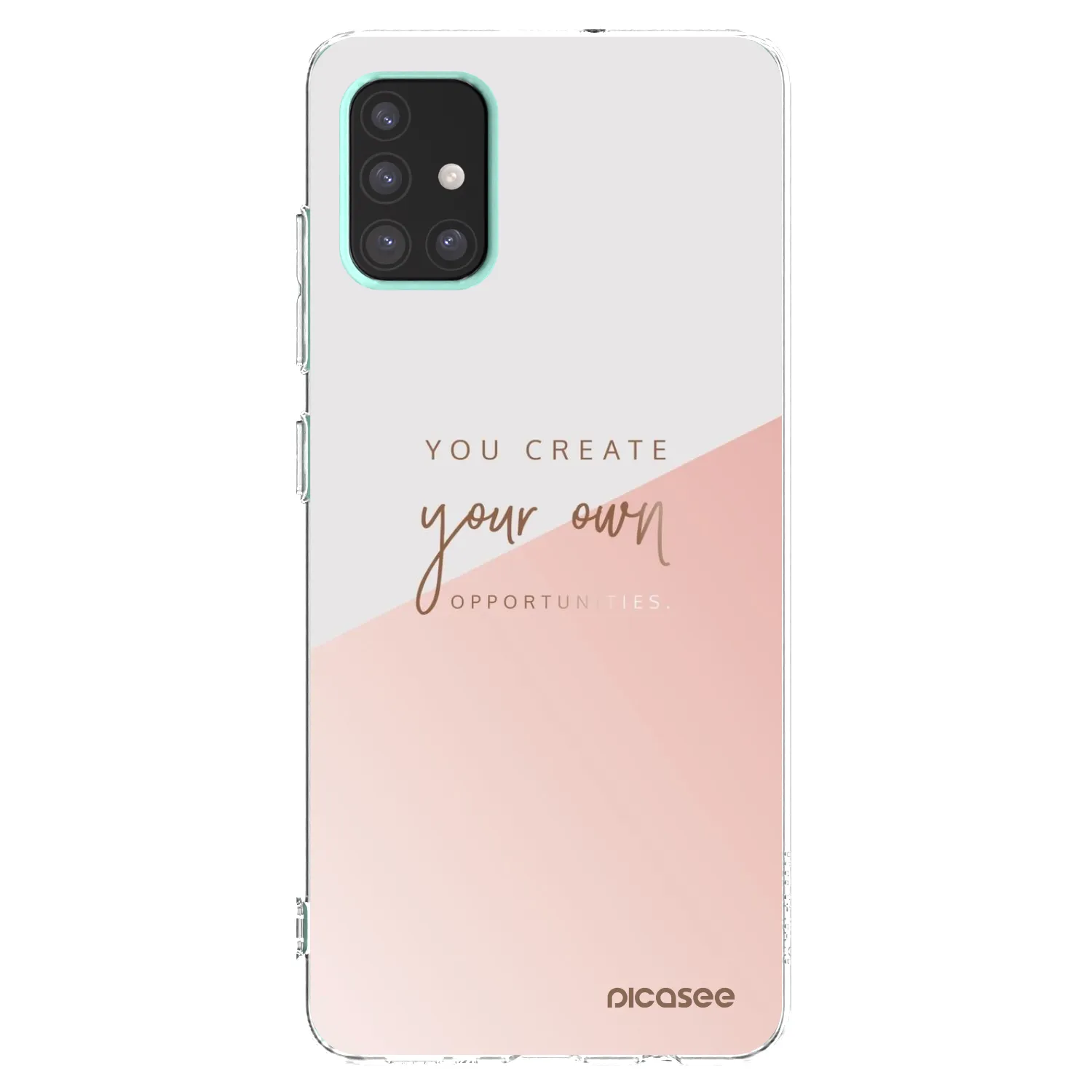 Picasee silikonowe przeźroczyste etui na Samsung Galaxy A51 A515F - You create your own opportunities