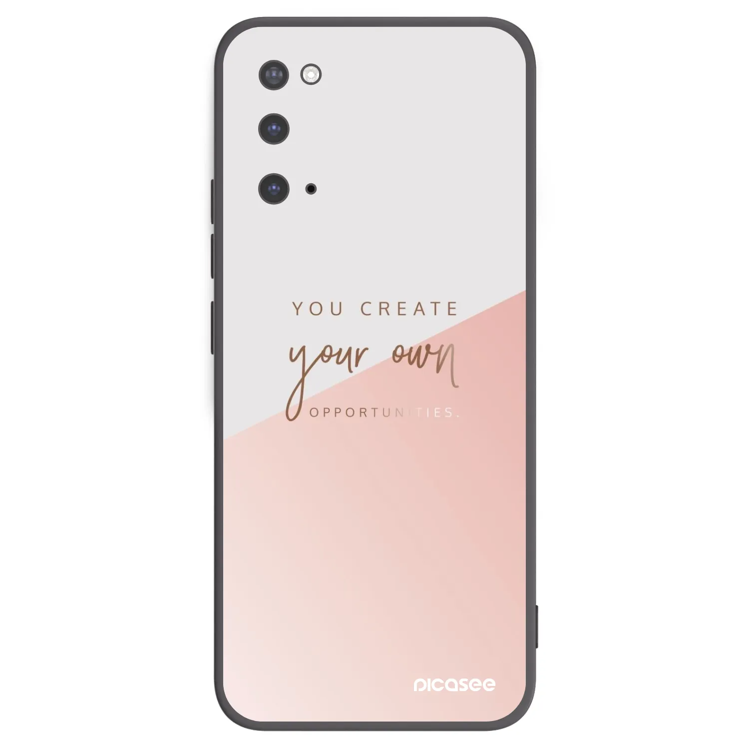 Picasee silikonowe czarne etui na Samsung Galaxy S20 G980F - You create your own opportunities