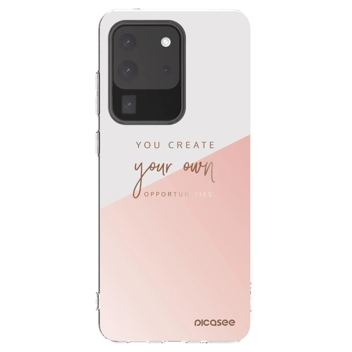 Picasee silikonowe przeźroczyste etui na Samsung Galaxy S20 Ultra 5G G988F - You create your own opportunities
