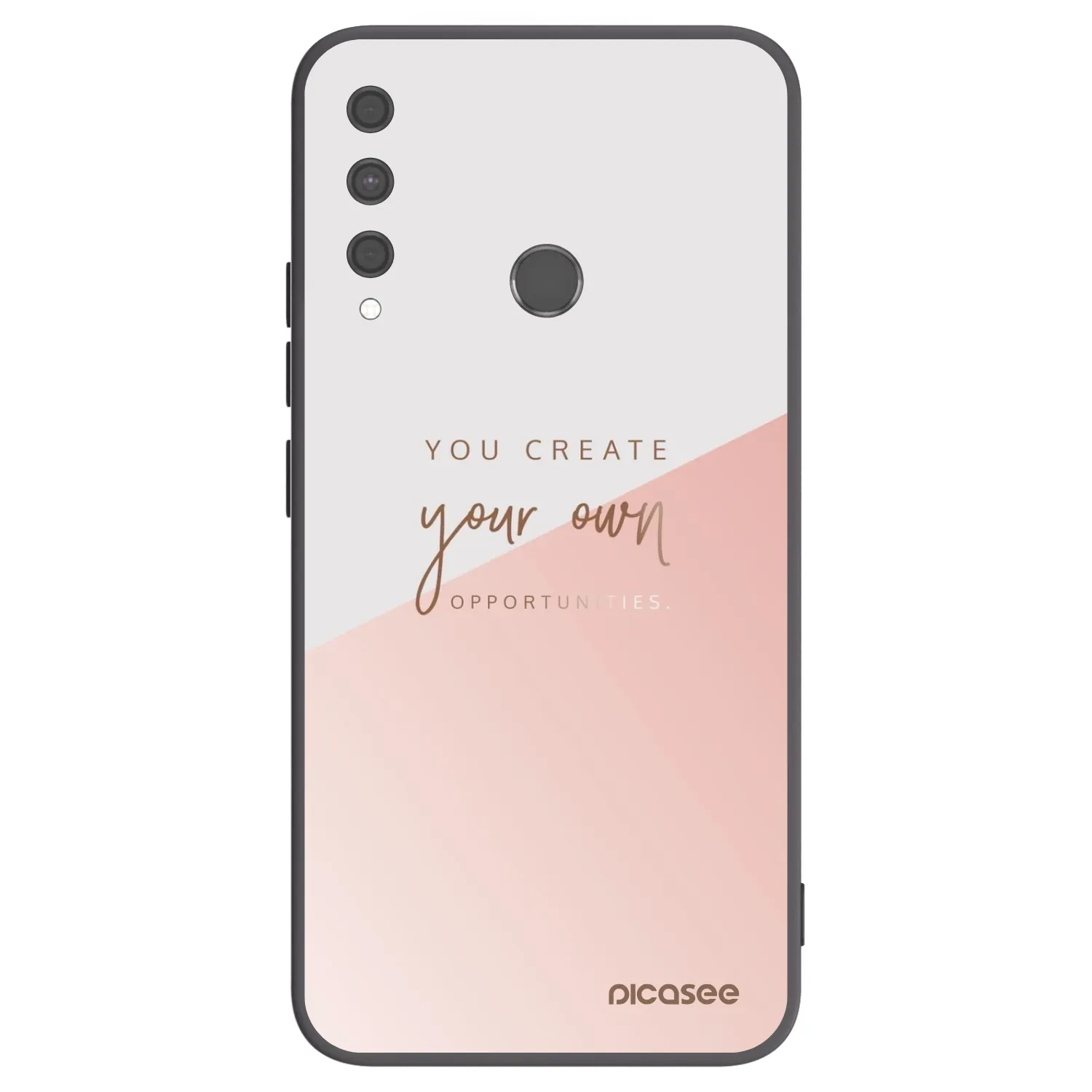 Picasee silikonowe czarne etui na Huawei P40 Lite E - You create your own opportunities