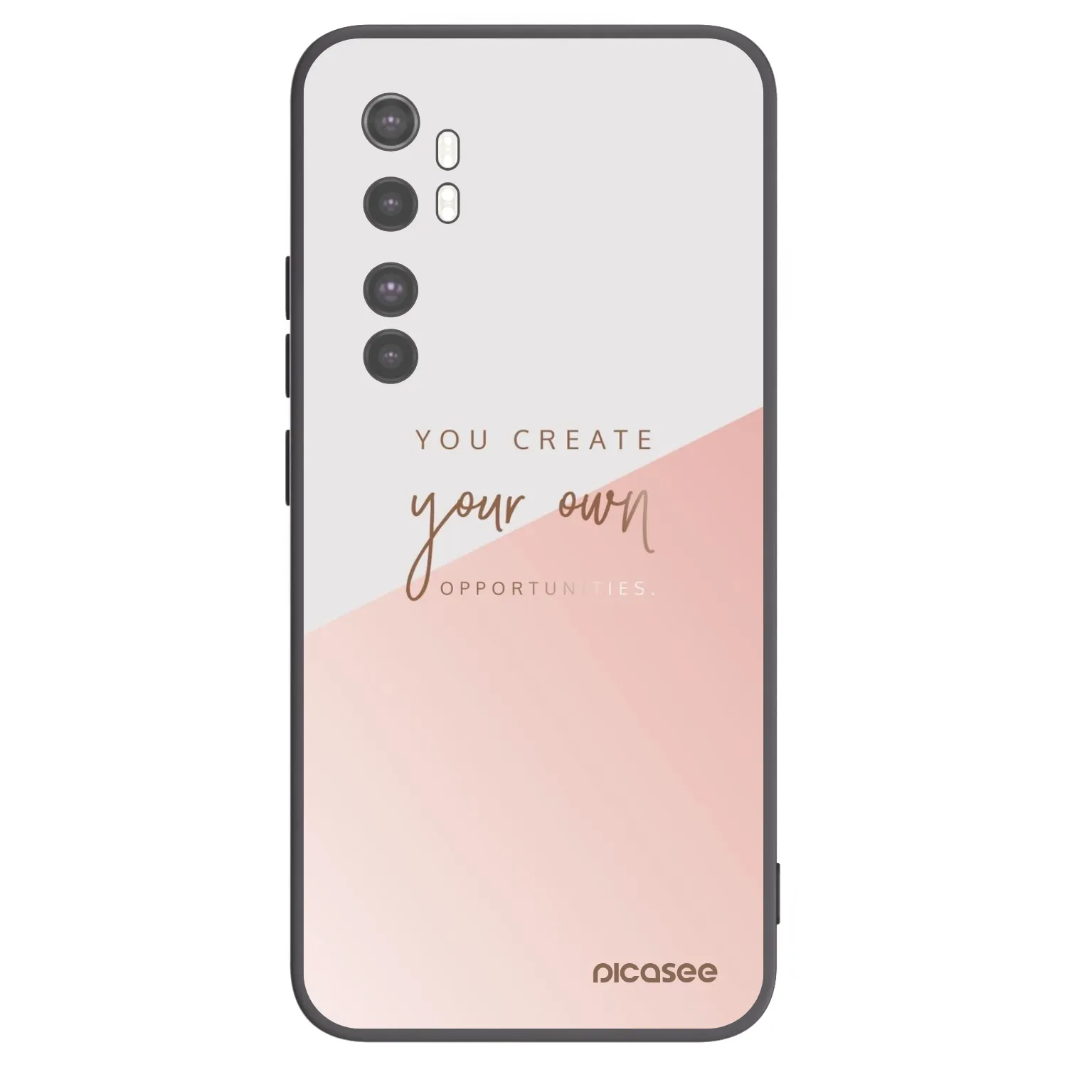 Picasee silikonowe czarne etui na Xiaomi Mi Note 10 Lite - You create your own opportunities