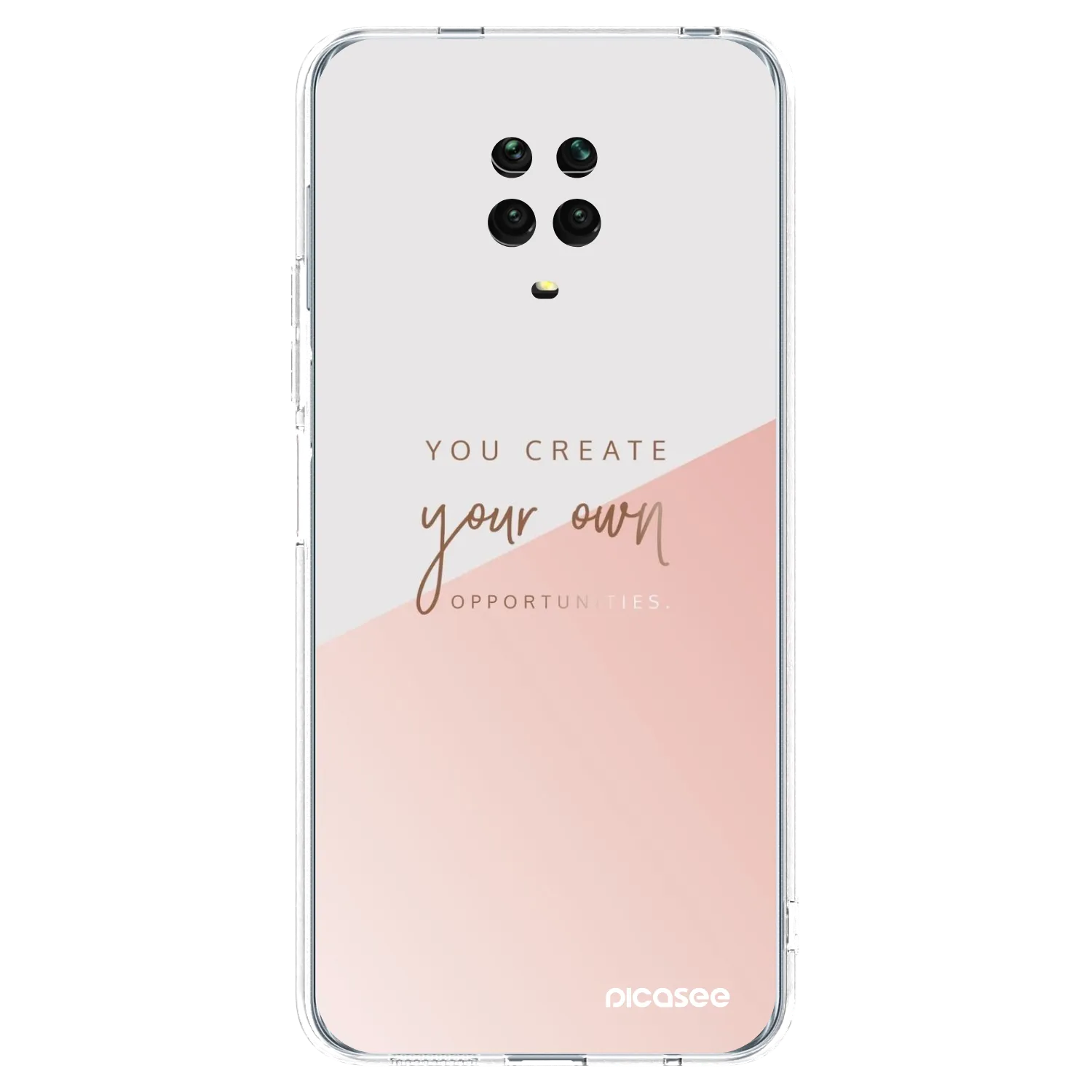 Picasee silikonowe przeźroczyste etui na Xiaomi Redmi Note 9S - You create your own opportunities