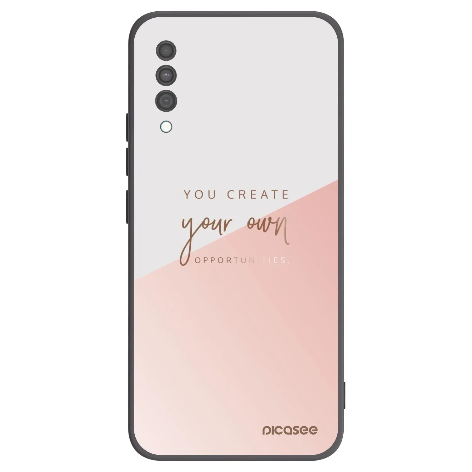 Picasee silikonowe czarne etui na Samsung Galaxy A30s A307F - You create your own opportunities