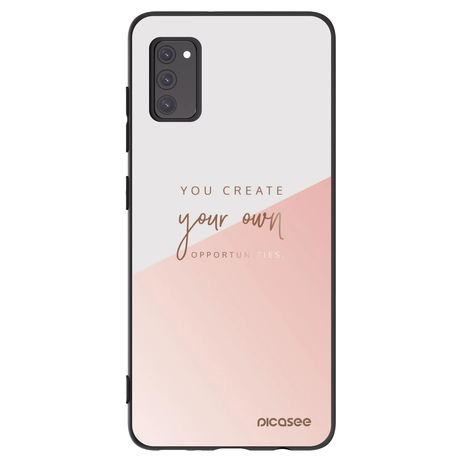 Picasee silikonowe czarne etui na Samsung Galaxy A41 A415F - You create your own opportunities