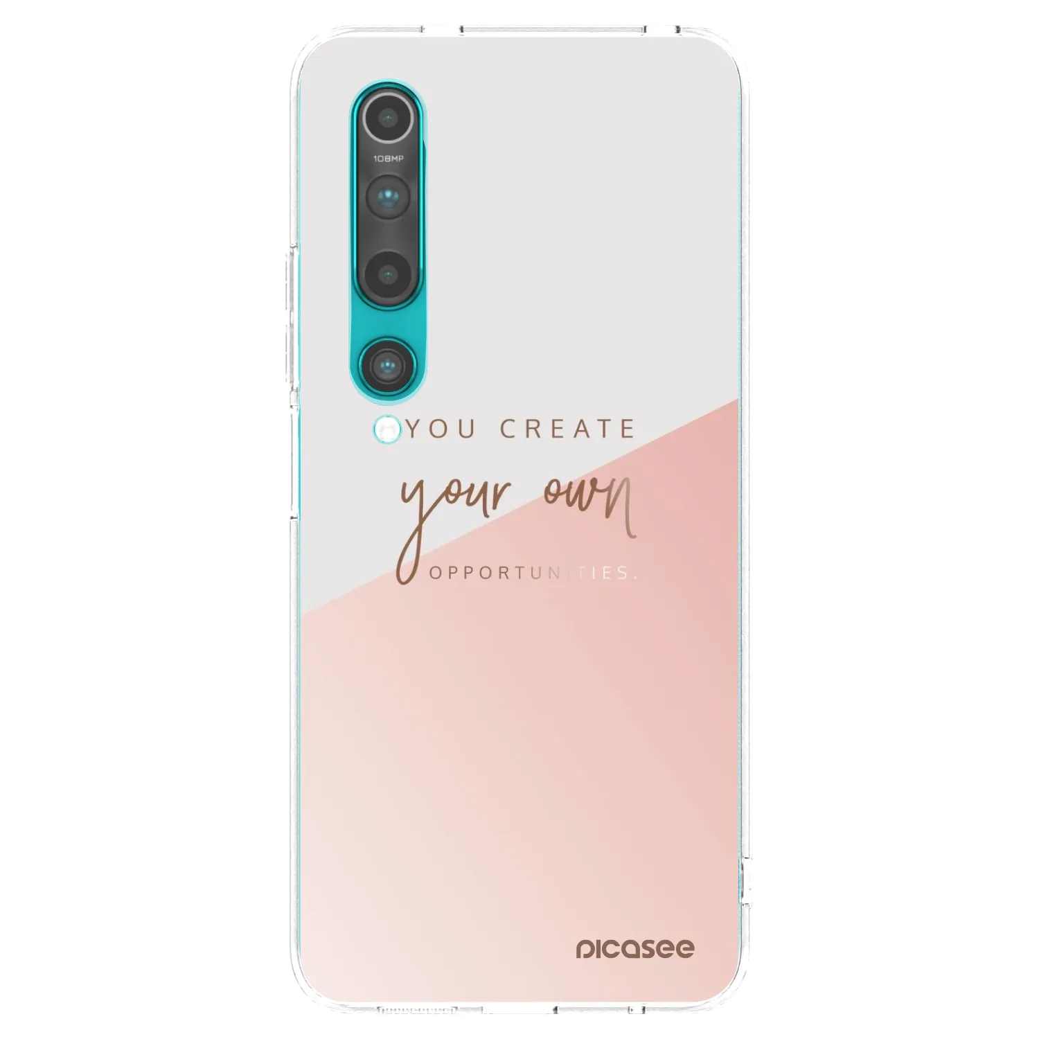 Picasee silikonowe przeźroczyste etui na Xiaomi Mi 10 - You create your own opportunities