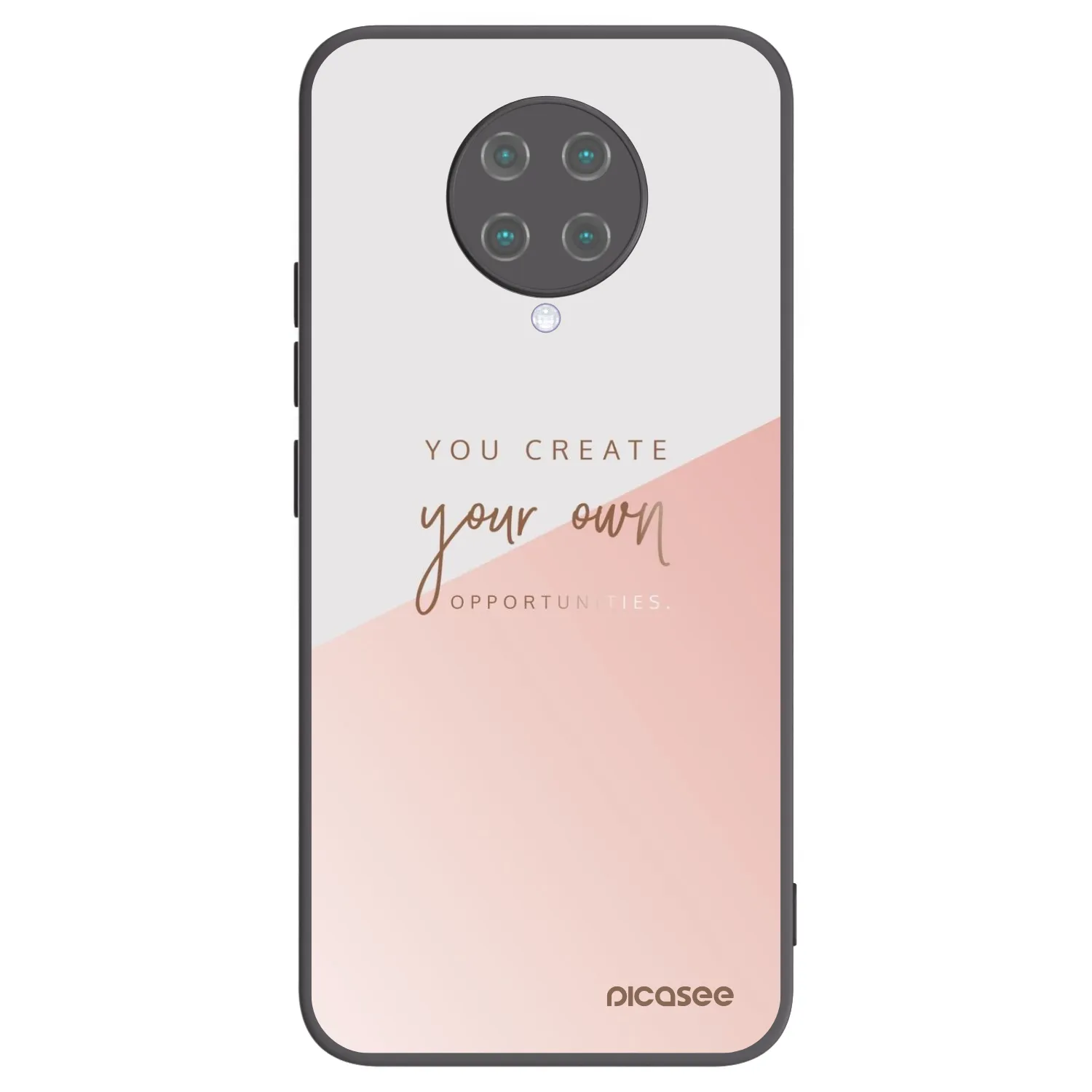 Picasee silikonowe czarne etui na Xiaomi Poco F2 Pro - You create your own opportunities