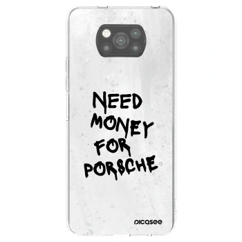 Picasee silikonowe czarne etui na Xiaomi Poco X3 - White Dollar