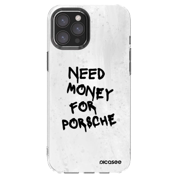 Picasee silikonowe przeźroczyste etui na Apple iPhone 12 Pro Max - White Dollar