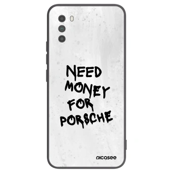 Picasee silikonowe czarne etui na Xiaomi Poco M3 - White Dollar