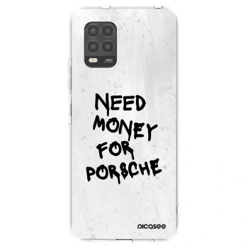 Picasee silikonowe przeźroczyste etui na Xiaomi Mi 10 Lite - White Dollar