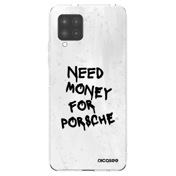Picasee silikonowe przeźroczyste etui na Samsung Galaxy A42 A426B - White Dollar