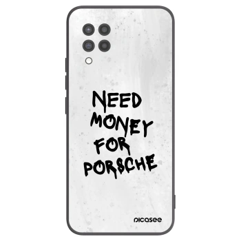 Picasee silikonowe czarne etui na Samsung Galaxy A42 A426B - White Dollar