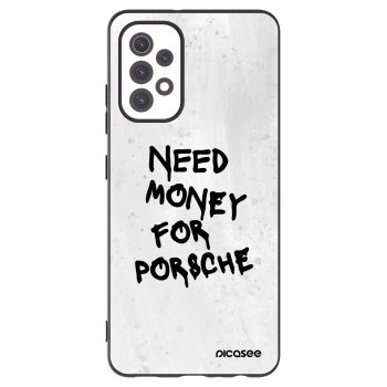 Picasee silikonowe czarne etui na Samsung Galaxy A32 5G A326B - White Dollar