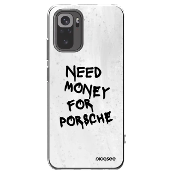 Picasee silikonowe przeźroczyste etui na Xiaomi Redmi Note 10S - White Dollar