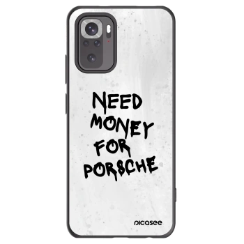 Picasee silikonowe czarne etui na Xiaomi Redmi Note 10S - White Dollar
