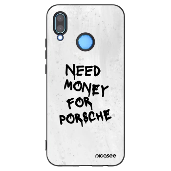 Picasee silikonowe czarne etui na Huawei P20 Lite - White Dollar