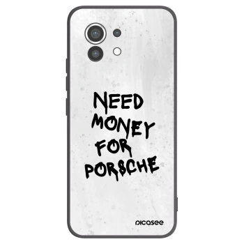 Picasee silikonowe czarne etui na Xiaomi Mi 11 - White Dollar