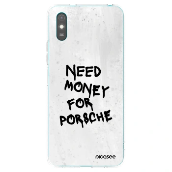 Picasee silikonowe przeźroczyste etui na Xiaomi Redmi 9AT - White Dollar