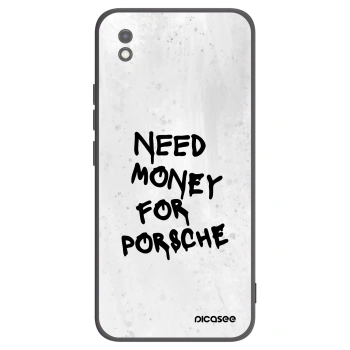 Picasee silikonowe czarne etui na Xiaomi Redmi 9AT - White Dollar