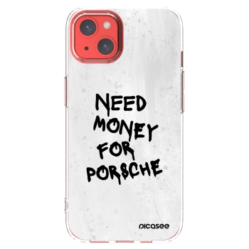 Picasee silikonowe przeźroczyste etui na Apple iPhone 13 - White Dollar
