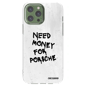Picasee silikonowe przeźroczyste etui na Apple iPhone 13 Pro Max - White Dollar