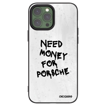 Picasee silikonowe czarne etui na Apple iPhone 13 Pro Max - White Dollar