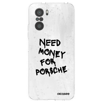Picasee silikonowe przeźroczyste etui na Xiaomi Poco F3 - White Dollar