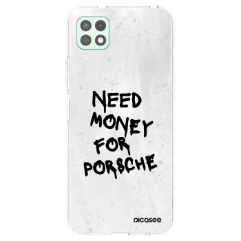 Picasee silikonowe przeźroczyste etui na Samsung Galaxy A22 A226B 5G - White Dollar