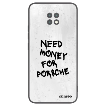 Picasee silikonowe czarne etui na Xiaomi Redmi Note 9T - White Dollar