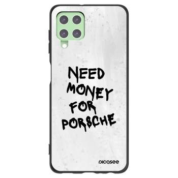 Picasee silikonowe czarne etui na Samsung Galaxy A22 A225F 4G - White Dollar