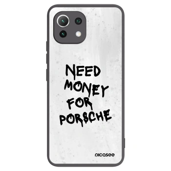 Picasee silikonowe czarne etui na Xiaomi 11 Lite 5G NE - White Dollar