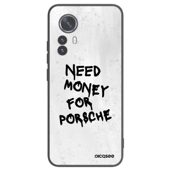 Picasee silikonowe czarne etui na Xiaomi 12 Pro - White Dollar