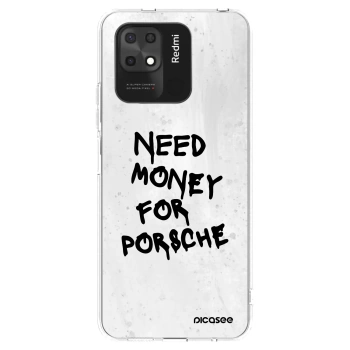 Picasee silikonowe przeźroczyste etui na Xiaomi Redmi 10C - White Dollar