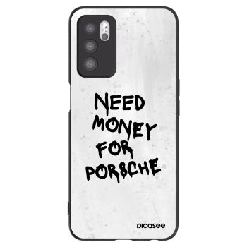 Picasee silikonowe czarne etui na OPPO A16s - White Dollar