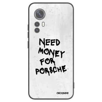 Picasee silikonowe czarne etui na Xiaomi 12X - White Dollar