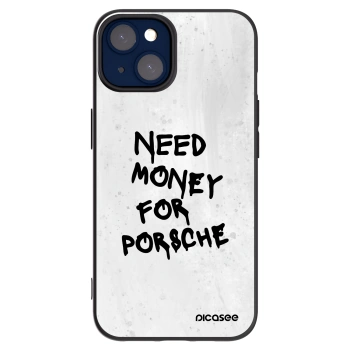 Picasee silikonowe czarne etui na Apple iPhone 14 - White Dollar