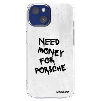 Picasee silikonowe przeźroczyste etui na Apple iPhone 14 - White Dollar