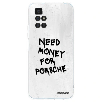 Picasee silikonowe przeźroczyste etui na Xiaomi Redmi 10 (2022) - White Dollar