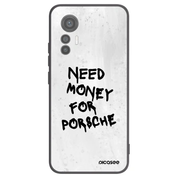Picasee silikonowe czarne etui na Xiaomi 12 Lite - White Dollar
