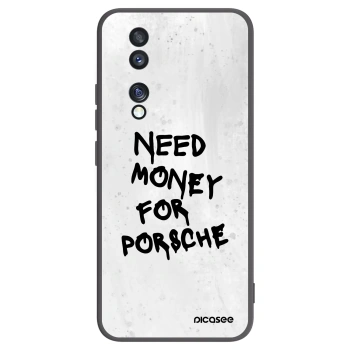 Picasee silikonowe czarne etui na Honor 70 - White Dollar