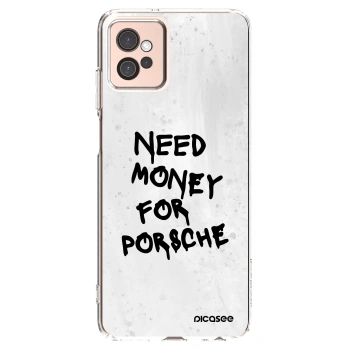 Picasee silikonowe przeźroczyste etui na Motorola Moto G32 - White Dollar