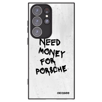 Picasee silikonowe czarne etui na Samsung Galaxy S23 Ultra 5G - White Dollar