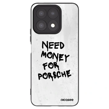 Picasee silikonowe czarne etui na Honor X8a - White Dollar